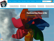 Tablet Screenshot of festivaleaugrandair.com